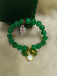 Jade Money Bar Mantra Lucky Charm Bracelet