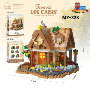 Toyzku Small Tree House Building Blocks Mini Bricks Forest Rumah Pokok Hutan Blok Binaan DIY Toys