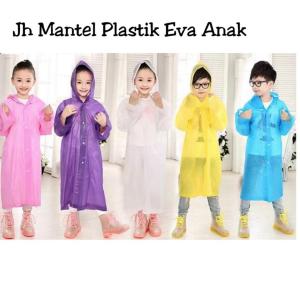 TERMURAH Jas Hujan Eva anak-Anak dan Dewasa Raincoat Model Poncho / Jas Hujan anak Transparan Mantel Hujan Anak