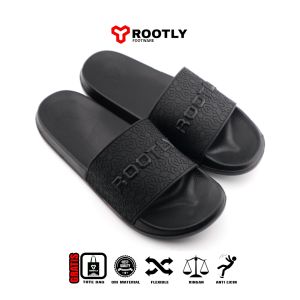 Rootly - Sandal slip on Pria Wanita Osoba Brodo Slop Slide 38 - 44 Rubber Phylon