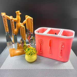 3 Grids Cutlery Caddy Organizer| Spoons| Knives| Forks| Chopstick Holder For Kitchen Lagayan ng Kutsara Spoon Holder