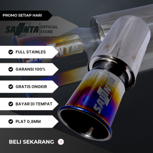 Savinta Knalpot Mobil SBLv4 Full Stainles 08mm Ngebas Adem Empuk