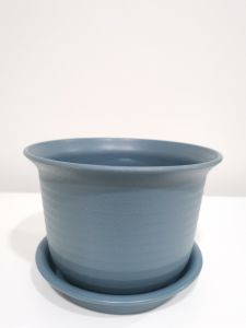 Plastic Round Flower Pot With Saucer Plate Tray/Pasu Bunga Plastik