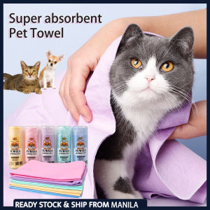 Pet Towel Super absorbent Microfiber dog cat Quick drying Soft Washable Grooming Towel for Any Size Pets with box