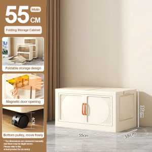kidscompany Foldable Storage Cabinet for Clothes Plastic Storage Cabinet Transparent Storage Cabinet With Wheels