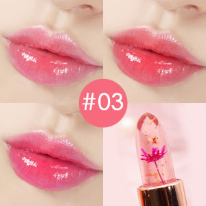 🎀🎀IE Color Changing Dried Flower Jelly Lipstick Moisturizing Long-lasting Non-fading Lip Balm COD