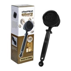 Professional Espresso Accessories Brush Interchangeable Nylon Bristles Heat Resistant Material Efficient Coffee Grounds Removal