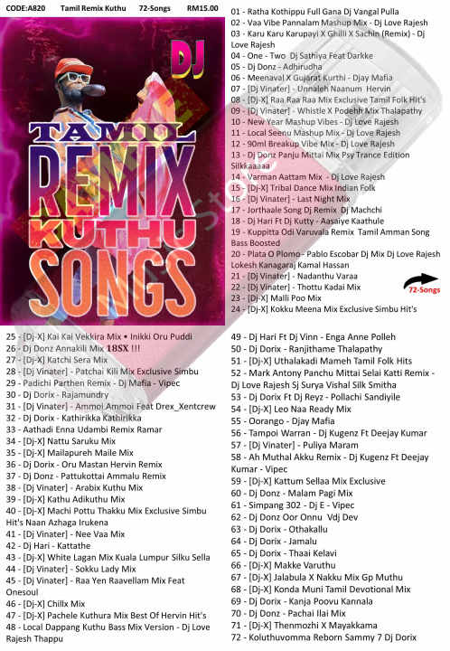 Kuthu Dj Tamil Padal Usb Pendrive Song Tamil DJ Remix Kuthu Songs
