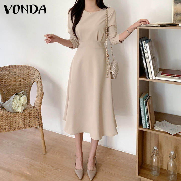 Long sleeve best sale office dress