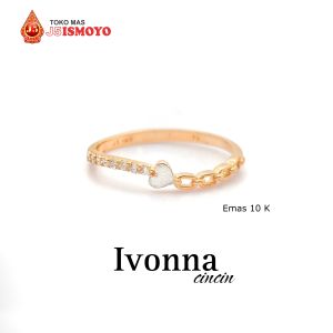 Cincin Emas Mas Asli Model Ivonna J5 Ismoyo