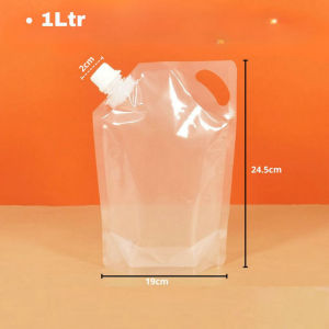 TY Kantong Kemasan Transparan Pouch Penyimpanan Makanan Anti Jamur Resuable Jerigen Air Lipat Portable Kantong Refillable Water Bag Serbaguna