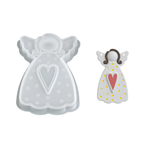 Silicon tái sử dụng trang trí khuôn cho mặt dây chuyền thiên thần crafting với nhựa và trang trí embellishments