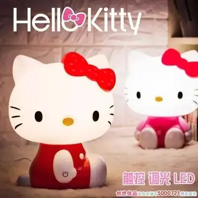 [Local Seller] Hello Kitty Figurine Led Touch Lamp Desktop Lamp Desk Night Light