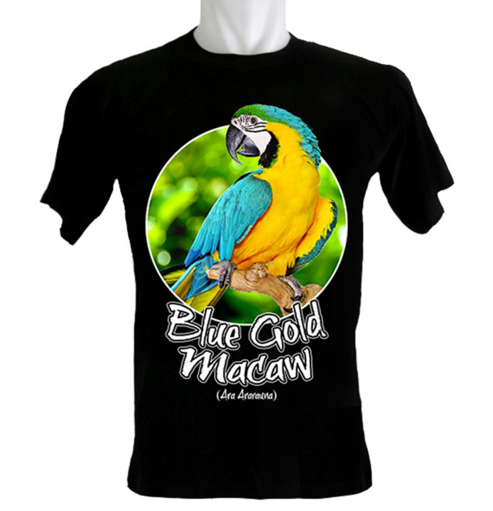 Kaos Burung Blue Yellow Macaw Lazada Indonesia - Main Image