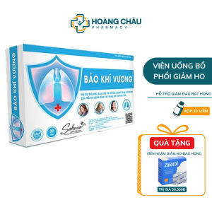 Viên Bổ Phổi Bảo Khí Vương Sakura - Giúp Giảm Ho Tiêu Đờm Đau Rát Họng Thải Độc Cơ Thể Hộp 30 Viên