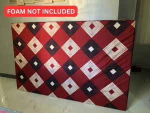 Foam Cover with 2 Sliders and C Type Zipper - Semicotton AFFORDABLE (Random design/color) (HINDI KUMUKUPAS)