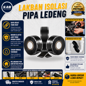 Lakban Isolasi Pipa Ledeng Waterproof Pipa Bocor Super Kuat Solatip Penutup Lubang Selang Air 3Mtr