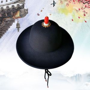 FONESH Vintage Beads Chinese Ancient Hat Hanfu Accessory Headgear Korea Style Hat Men Male Halloween Men Historical Caps Photographers