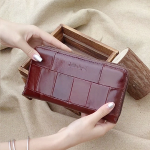 Cobbler Legend Brand Designer Casual Women Genuine Leather Long Wallet For Ladies Coin Card Purses For Female Coin Pocket