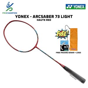 Raket Badminton Yonex Arcsaber 73 Light Rudy Series Hauted Red
