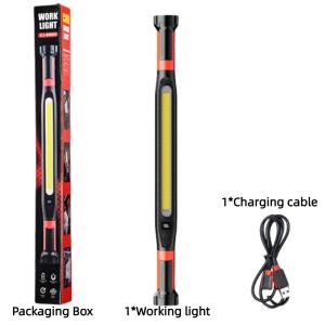 CRUSHES ic LED Work Light IP65 Waterproof Rechargeable Maintenance Work Lights Upgraded Digital Display Flashlight For Car Repair