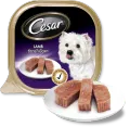 อาหารสุนัขแบบเปียก [MANOON] CESAR Multipack Lamb ซีซาร์ มัลติแพ็ค รสแกะ 100 กรัม x 6 ถาด