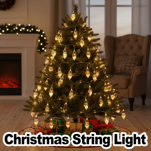 Christmas Snowball Led String Light Warm White Lights Ornaments Bubble Decorative For Home Holiday Decorations Fireplace Fairy Window Snowman Tree Battery Operated Indoor Festival
