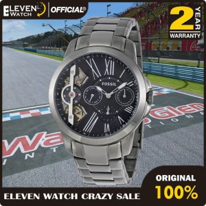 [Promo] Jam Tangan Pria FS ME1146 / ME 1146 Grant Twist Multifunction Smoke Full Grey Automatic Original Garansi 2 Tahun [✔COD][100% Authentic]