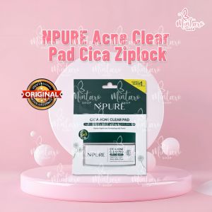 NPURE Acne Cica Clearpad SACHET || Npure Cica Clear Pad Ziplock || Npure Clear Pad Exfoliating Pad Cica Acne Clear Pad Travel Size
