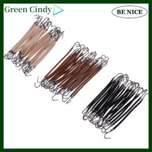 [Green Cindy] 20Pcs Ponytail Hooks Headband Hair Claw Hair Clips Rubber Bands Hair Braid Hair