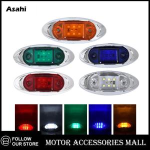 💖💓【Special price】💖💓Asahi Motor ไฟสัญญาณ6LED อัตโนมัติ12V 24V 1ชิ้นไฟเลี้ยวข้างรถบรรทุกโคมไฟอเนกประสงค์กันน้ำกว้าง