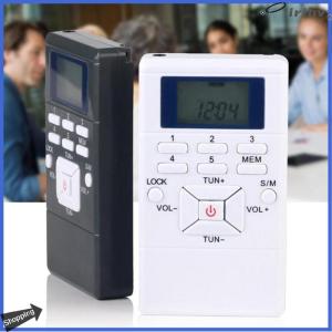 【jianzhanqinl】 เครื่องรับวอล์คแมนวิทยุวิทยุพกพาขนาดเล็กพร้อมหูฟัง