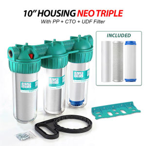 Heavy Duty 10" Single Water Filter Housing 1 Stage | PP Sediment Filter | 3/4" Copper Thread | Italy Technology