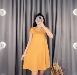 Dress Mola 975 | Swing Dress | Dress Bobydoll Spandek Rayon | Daster Wanita Kekinian Terbaru Midi