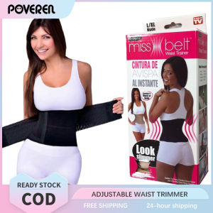 BEST SELLER Miss Belt Waist Trimmer  Miss Belt Waist Trainer and Body Shaper with Dual Adjustable Hook and Loop Closures  Miss Belt Pro Instant Hourglass Shape  Adjustable Waist Trimmer  Miss Belt Sports Training Belt Slim Waist Shapewear Strap