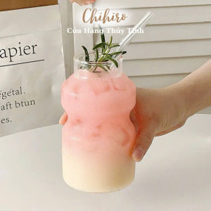 Cốc Thuỷ Tinh 440ml Uống Cà Phê Bằng Thủy Tinh Chịu Nhiệt Chống Vi Khuẩn Chất Lượng Cao- Chihirostore.decor