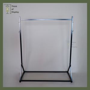 ราวแขวนเสื้อผ้า ราวเดี่ยวขาสามเหลี่ยม สีขาว สีดำ และสีทอง( ไม่รวมแขนเกี่ยว)