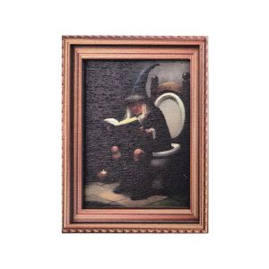 HELLOBBY ic White Ghost and Its Black Cat Poster Photo Retro Mini Halloween Fridge Cute with Frame Pumpkin Witch Refrigerator s Halloween Gift