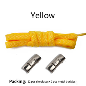 1 Pair No Tie Shoe Laces For Sneakers Elastic Shoelaces Flat Quick on and off Lazy Shoes Lace Men And Women Shoes Accessories