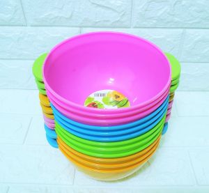 PROMO 6 PCS MANGKUK PLASTIK CANTIK UNIK TEBAL MODEL TERBARU / MANGKUK MIE/BAKSO
