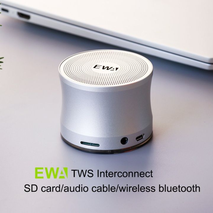 EWA A109 TWS Bluetooth Speaker Metal Portable Music Speakers With AUX ...