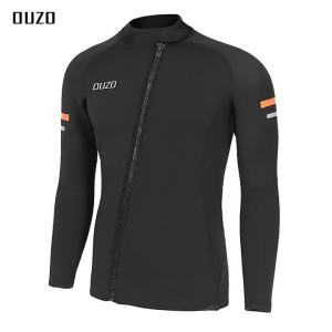 Wetsuit Jacket 1.5mm Front Zipper Diving Suit for Surfing Snorkeling Dive Winter Swimming Keep Warm