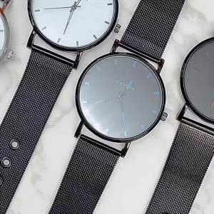 Direct Sale Foreign Trade Mens Business Quartz Watch Hot Fashion Mesh Strap Watch Simple Elegant Wristwatch