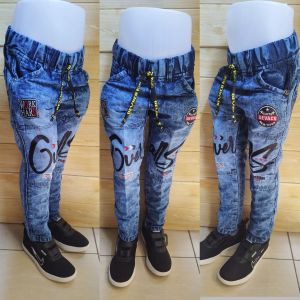 Celana panjang jeans anak laki usia 1 - 12 tahun/celana panjang anak cowok model bordir kualitas premium
