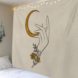 พรมสไตล์ญี่ปุ่นน่ารักและขี้เล่น INS ผ้าพื้นหลังผ้าหัวเตียงผ้าแขวนผ้าพรมถ่ายภาพการ์ตูนห้องนอนสร้างสรรค์พรมพื้นหลังผ้า