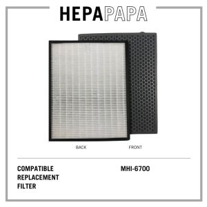 MAIER MHI6700 Compatible HEPA and Carbon Filter [Free Alcohol Swab] [HEPAPAPA]