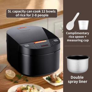 Rice cooker 5L Big Rice Cooker Multifunction Smart Screen Periuk Nasi Elektrik Non-Stick Pot Suitable For 8-10 People