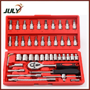 LOẠI TỐT GAI XỊN ) Bộ dụng cụ mở bu lông ốc vít sửa chữa ô tô xe máy tiện lợi bộ dụng cụ đa năng 46 chi tiết đa năng