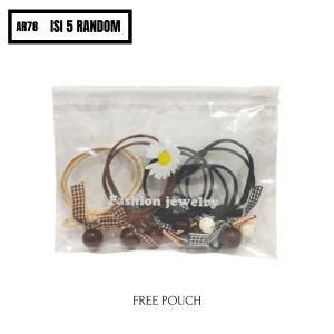 Fyngalery ♛ Ikat Rambut Wanita Korea Karet Rambut Lucu Ikat Rambut Ponytail Model Gelang Karet Rambut Murah ART78