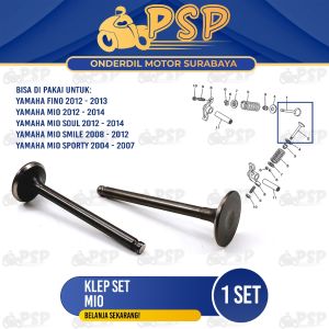 Klep Set Mio (Set Isi 2) - Payung Klep Kelep Valve Set In Ex Yamaha Fino Mio Sporty Mio Soul Nouvo